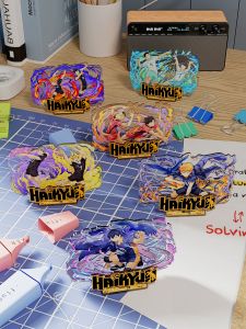 Acrylic Volleyball Boy Tabletop Stand Birthday Gift Anime Cartoon Collectible PVC Plush Toys for Best Friend Customizable