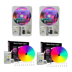 RGB Neon LED Strip IP67 Waterproof Flexible Neon Strip Light Remote/APP Control LED Neon Light Strip for Bedroom Decor