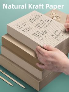 MONLEYTA | Ultra-Thick Wooden Grid Paper 1000 Sheets For College Students Postgraduate Exams Blank Grid Line Dot Matrix Thickened Rough Book