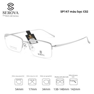 VISJE | Gọng Kính Cận Nhẹ Titanium Chống Ánh Sáng Xanh