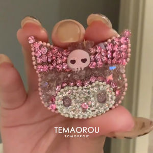 Cute Cat Head BB Clip  out Kuro Rabbit Hair Accessories Womens Fringe Hairpin Fashionable Hair Decorations