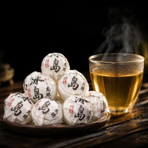 YIGUCHATANG | Raw Yunnan Ancient Tree Puer Tea Ten Years Old Dragon Pearl Mini-Packaging Gift Box