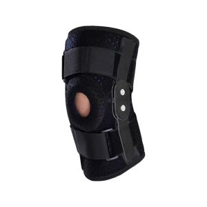 Steel Support Thickened Silicone Padding Anti-slip Knee Brace