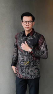 MOTIF SADEWA Baju Atasan Kemeja Batik Slimfit Pria Premium Modern Lengan Panjang Pendek Full Furing | HANDAYANI BATIK