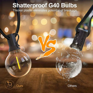 18M G40 outdoor solar lights LED string lights waterproof Christmas decoration lights fairy lights curtain lights decorative courtyards camping weddings parties Chinese Spring Festival garden lampu