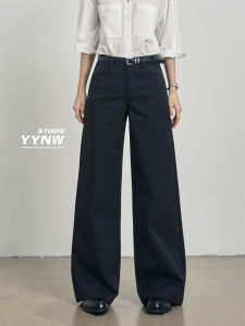 YYNW | Quần Dài Phông Đen Form Rộng Phù Hợp cho Phụ Nữ