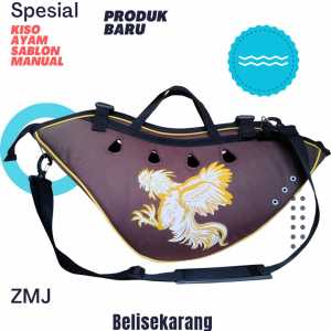kiso ayam Bangkok sablon coklat Tas ayam
