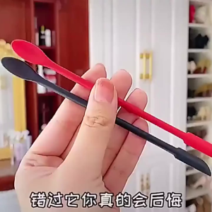 3Pcs 2in1 Silicone Slim Scraper Spoon Spatula: Alat Masak & Makeup