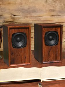 Elegant Aura D3 Bookshelf Speakers Full Frequency 3 Inch High End Audio No Power Required Wood Material Sealed Structure RCA Interface
