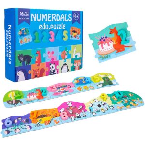 Wooden Alphanumeric Cognitive Matching Puzzle for Kids Educational Toys (Alphabet / Letter and Number)