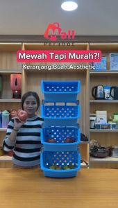 Mall Perabot | Rak Susun Motif APPLE Mainan | Lemari Plastik Serbaguna Keranjang Bayi