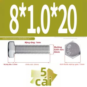 POWER&STRONG | Ốc Lục Giác Dây Rối Inox 304