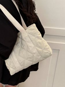 K-style Womens Satchel Commuter Bag City Leisure at Work Quilted One-Shoulder Large Bags Ins Large Capacity Totes