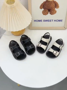 Childrens Sports Leather Beach Sandal Kids Boys Sandals Baby Toddler Soft-Soled Non-slip Korean