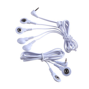 2/4 Way 2.5mm Button  Electrode Tens Cable Conductive Line Wire for Digital Tens Machine Body Massager for Electrode Pads