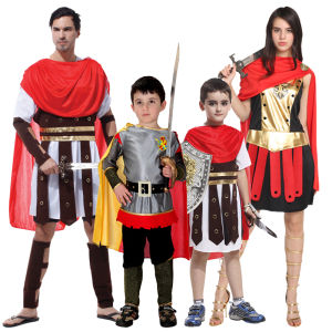 HUANLEPAIDUI | Children Performance Costume Boys Roman Warrior Stage Wear