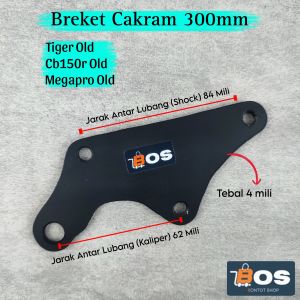 Bracket Kaliper Tiger Old Megapro Old Cb 150r Cakram Ukuran 300mm