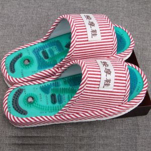 Indoor Bathroom Anti-Slip Massage Slippers Couples Geometric Pebble Design Men Women Summer Home Comfort Slip-On Shoes