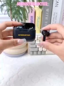 Monster XKT02 TWS Wireless Bluetooth 5.1 Earbuds Headset Subwoofer HIFI Surround Sound Qualit Super Battery