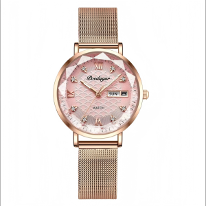 POEDAGAR Top Elegant Womens Watches Stainless Steel Date Week Woman Watch Waterproof Luminous Fashion Ladies Watch Quartz Reloj
