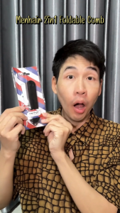 MENHAIR 2in1 Foldable Comb หวีพับ หวีพก มีสองซี่