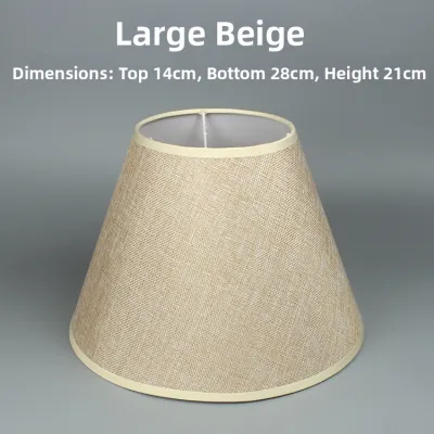 OME | Burlap Linen Red White Black Coffee Blue Green Lampshade