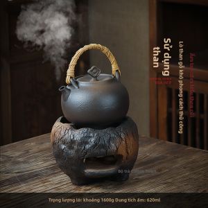 MIANXIAOCHENG | Bếp Than Đen Di Động Ngoài Trời để Pha Trà