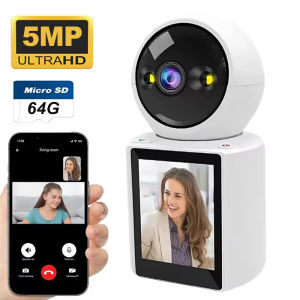 Camera Giám Sát Trẻ Em 5MP WiFi Camera An Ninh Trong Nhà Với Chức Năng Tự Động Theo Dõi PTZ Camera CCTV Không Dây Đàm Thoại Hai Chiều Tầm Nhìn Ban Đêm Dành Cho Gia Đình Hỗ Trợ ICSEE