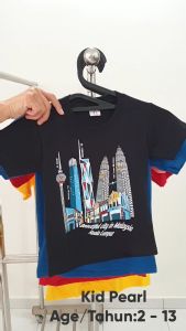 Budak kemaja warna-gambar berkilat-buatan MALAYSIA-T shirt baju klcc -KID PEARL kid colour klcc t shirt baju budak warna klcc baju twin tower klcc kaos distro budak warna klcc