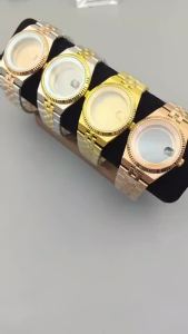 Vỏ Đồng Hồ Nam 36MM 40MM Hai Tông Màu Vàng/vàng Hồng Land-Dweller Với Dây Đeo Bằng Thép Chất Lượng Cao Chống Nước Tương Thích Với Bộ Máy NH35 NH36