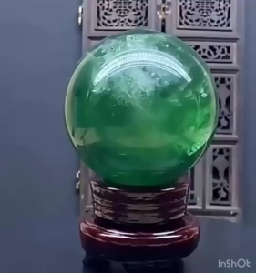 Quả Cầu Phong Thủy PAG Đá Fluorit Tự Nhiên Size 7-10 cm - Trang Trí Bàn Làm Việc Phòng Khách