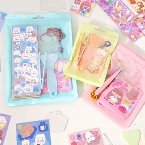 【READY STOCK】Kids Cute Goo Goo Card Sticker Set DIY Goo Plate Notebook Goo Card Sticker Gooka 咕卡贴纸 (S68)