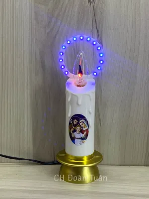 Đèn thờ Công Giáo Vòng hào quang led - Đèn nến sử dụng bóng lửa-giá bán/1 cái