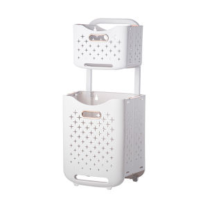 Foldable Home Use Laundry Basket Bathroom Wall Mounted Dirty Clothes Storage Basket Organizer JK Pure Color Laundry Hamper