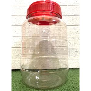 toples tutup merah putar/toples kerupuk/Snack/serbaguna 10Liter