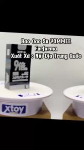 Bao Cao Su YOMMEE Ferforma gân gai kéo dài thời gian gấp 9 lần công nghệ nhật bản nhiều gel thơm nhẹ Hộp 10 bcs