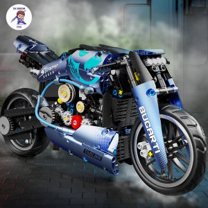 Đồ Chơi Lắp Ráp Mô Hình Xe Mô Tô Phân Khối Lớn Bugatti Diavel Tỉ Lệ 1:8 Siêu Xe Máy T3034