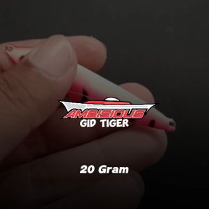 Metal Jig 20 Gram Mongkalo Ambisious Tiger GID UV Fosfor Umpan Metal Jig 20g 20grm 20 grm Micro Jig