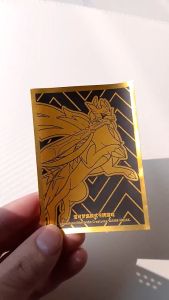 Combo 8 bọc bài 65x90mm Zacian holo gold Sleeve Shield Protector Bảo vệ thẻ bài Pokémon D58 18