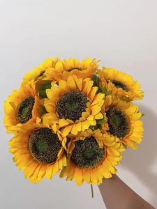 Artificial Sunflower Artificial Flowers Bouquet Faake Flower for Home Table Decor Wedding Decoration Outdoor Flowers Arrangement