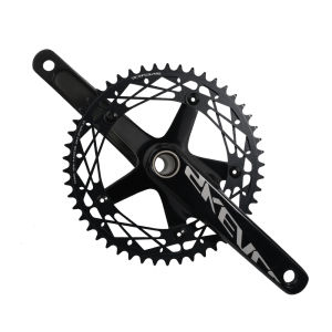 SKEACE Fixed Gear Crankset 49T Crank Arms For Bicycle 165mm Aluminum Alloy Integrated Square Hole Crank BMX Bike Accessories