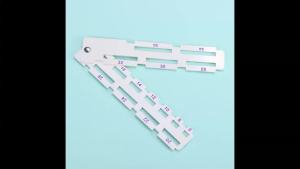 Thước Đo Bằng Nhựa Màu Trắng Đa Kích Thước 6-36mm Dụng Cụ Đo Chiều Dài Dây Đeo Đồng Hồ Bằng Silicon Để Kiểm Tra Và Hiệu Chỉnh Chính Xác