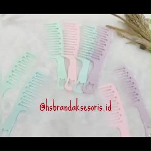 SISIR RENGGANG WARNA GLOW SOFT / SISIR ANTI KUSUT / SISIR KOKOH TIDAK GAMPANG PATAH / SISIR CANTIK / SISIR GAGANG / SS7510