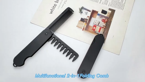 ส่งจากกทม!หวีพับได้ 2in1 แปรงหวีผม จัดแต่งทรงผมผู้ชาย แปรงหวีผมพลาสติก แบบพกพา