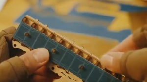 HowCat Steampunk Revolver Blue DIY Wooden Puzzle (S841) 3D Wooden & Paper Puzzle
