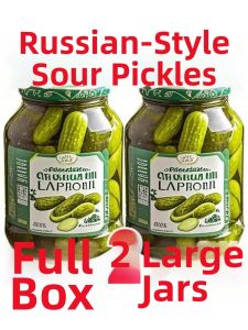 Sour Pickled Cucumber Russian Flavor Easy Meal