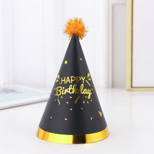 OUSHIDUN | Creative Cartoon Gilded Birthday Party Hat