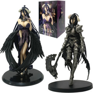 Bandai | 18cm OVERLORD Figure King of the Undead Albedo Armor Design PVC Model Collection Series Doll Toys Fans Birthday Christmas Gifts