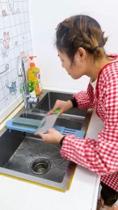 Non-slip Sharpening Stone Stand Adjustable Sink Holder Bridge Kitchen Sharpener Rack Thickened Sink Bridge Holder Kitchen Tool