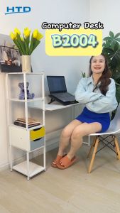 โต๊ะ GIOCOSO โต๊ะทำงาน L122xW40 xH110 พร้อมชั้นเรียนหนังสือ ด้วยลิ้นชัก รุ่น B2004